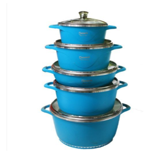 Non-stick Stick Serving /Cooking Saucepans-Blue. Medium Each