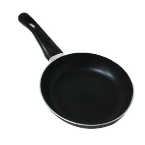 26Cm Chapati, Egg Non-stick Frying Pans, Black. Each