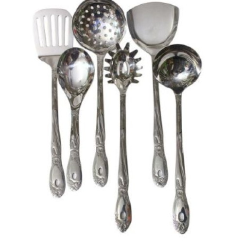 Kitchen Tool Cooking Utensils, Serving Spoons-Silver Medium Each