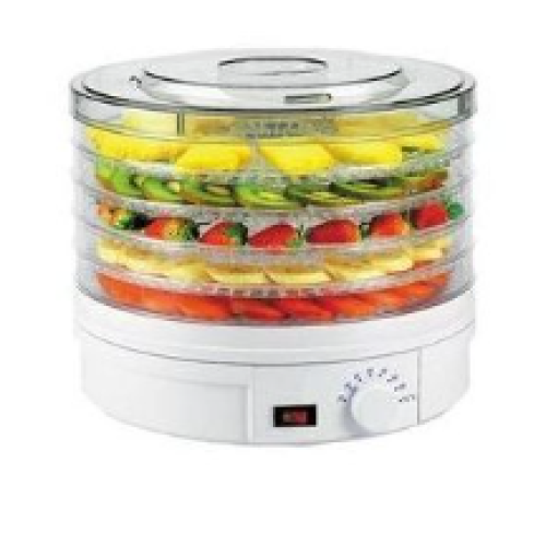 5 Layer Food Fruit Dehydrator Storage Machine - White. Medium Each