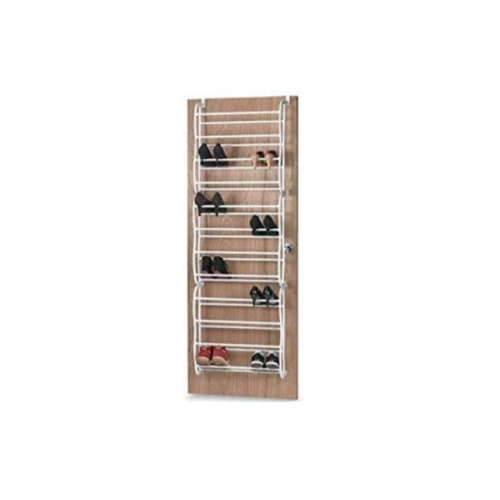 Over The Door Shoe Rack Storage Organizer - White. Medium Each