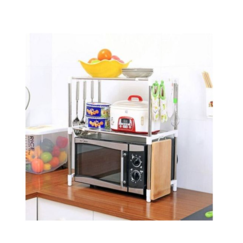 Microwave Stand Storage Organizer Rack Silver Medium Each