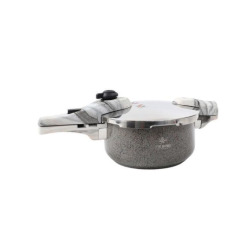Granite Life Smile Pressure Cooker/Steamer-Grey. 4 Litres Each