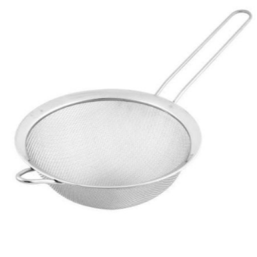 Kitchen Flour Colander Sifter Sieve Oil Mesh Wire Strainer , Silver 25cm Each