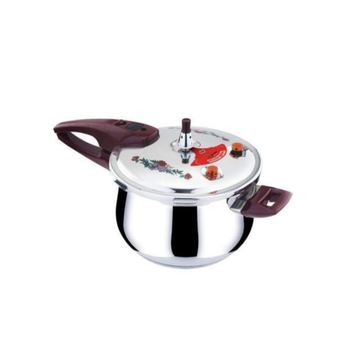 Stainless Steel Pressure Cooker With Steamer, Silver. 9 Litres Each