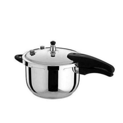 HCX Stainless Steel Pressure Cooker-Silver 5Litres Each