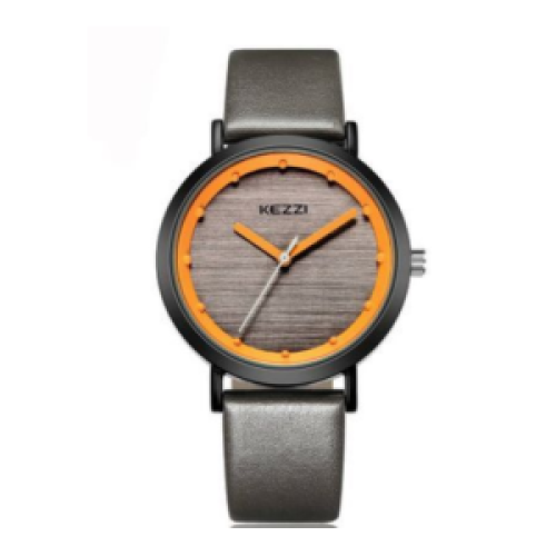 Kezzi Slim Less Weight Unisex Designer Watch - Black 102g each