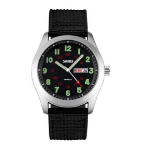 Skmei Chronograph Analog Stylish Watch - Black 177g EACH