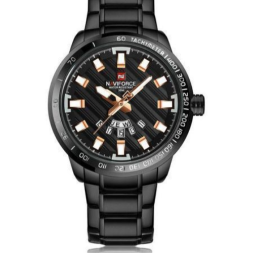 Naviforce NF9090 Stainless Watch - Black 187g EACH