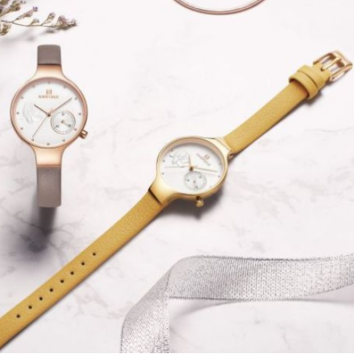 NaviforceNf5001 Women Fashion Quartz Brand Watch Lady - Yellow 187g EACH