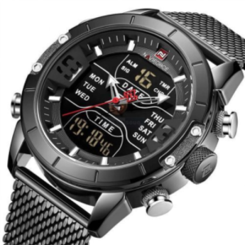 Naviforce NF9153M Mens Quartz Movement Wrist Watch - Black 102g EACH