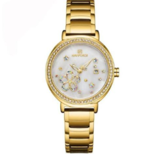 Naviforce Ladies Luxury Analog Wrist Watch-Gold 177g EACH