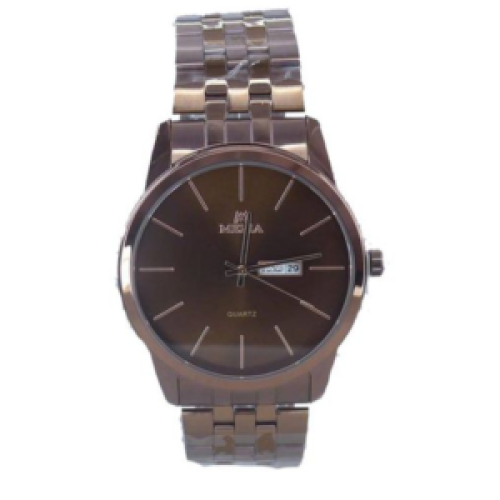 Mema Dated And Water Resistant Mens Designer Watch - Brown 102g EACH