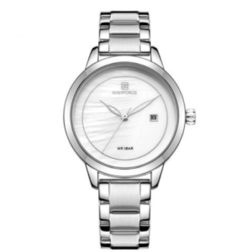 Naviforce Stainless Steel Waterproof Womens Watch Silver 187g EACH