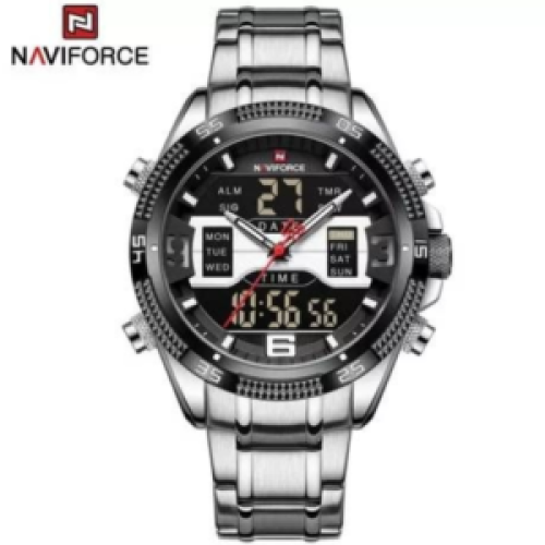 Naviforce Analog Stainless Luxury Waterproof Watch - Silver 187g EACH