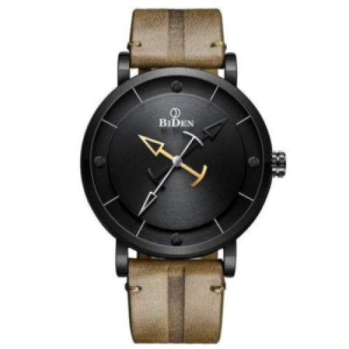 Biden Mens Stylish Waterproof Analog Watch - Black 177g each