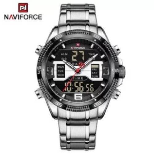 Naviforce Mens Stylish Waterproof Formal Watch - Silver 122g each