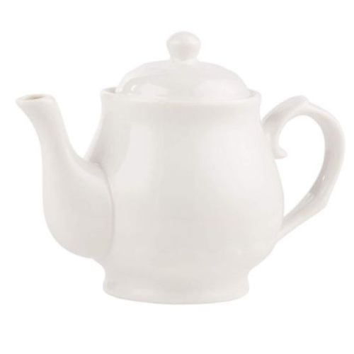 Ceramic Teapot, 1Litre - White Medium Each