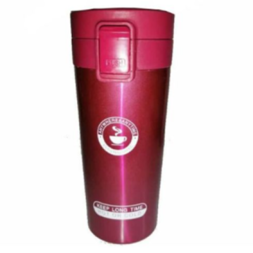 Stainless Steel Thermos Travel Mug Cup, 380 ml - Pink Medium Each