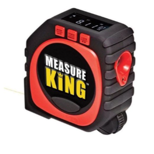 3-in-1 Laser Digital Tape Measure String Mode, Sonic Mode and Roller Mode, Black. Medium Each