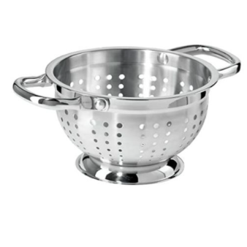 28Cm Rice, Vegetable Washing Strainer Colander,Silver. Medium Each