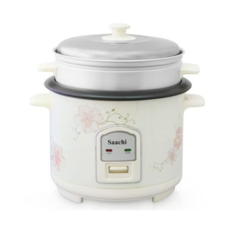 1.8 Litre Rice Cooker With Steamer Pan -Multi-Colours. Medium Each