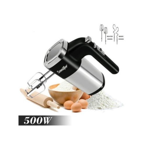 5 Speed Power Electric Hand Mixer Blender Back. Medium Each