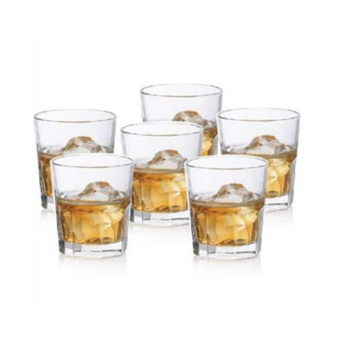 6 Pieces Of Hard Rock liquor Glasses - Colorless. Medium Each