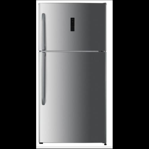 HISENSE DOUBLE-DOOR STAIN-LESS STEEL FRIDGE 715L RT715N4ACB EACH