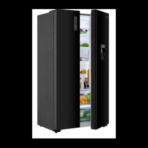 HISENSE SILVER SIDE BY SIDE FRIDGE WITH DISPENSER 670L RC-67WS4SB1 EACH