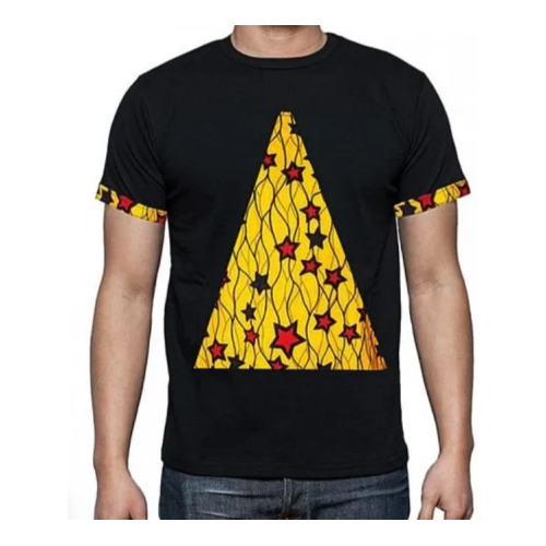 African Pyramid Men Designer Kitenge T-Shirt L M S XL Each