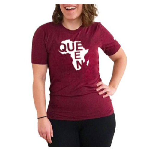 QUEEN Women T-Shirt - Maroon L, M, S, XL, XXL Each