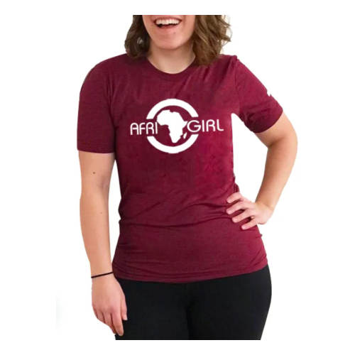 AFRICA GIRL Women T-Shirt - Maroon L, M, S, XL, XXL each