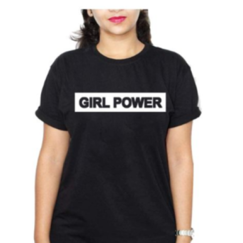 GIRL PWR Women T-Shirt - Black L,  M,  S,  XL,  XXL Each