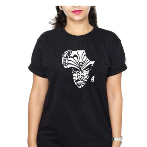 AFRICAN MAP Women T-Shirt - Black L, M, S, XL, XXL Each