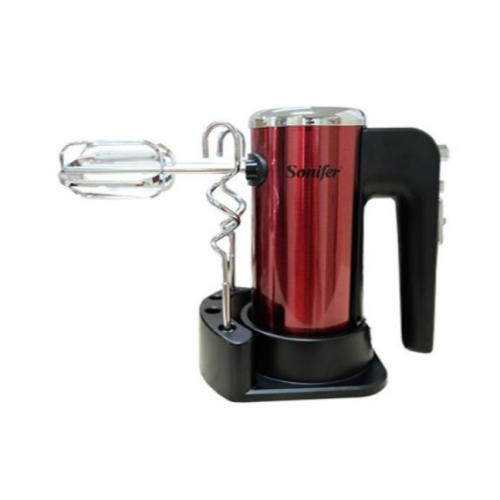 5 Speed Power Electric Hand Mixer /Blender/ Egg Bear, Red. Medium Each