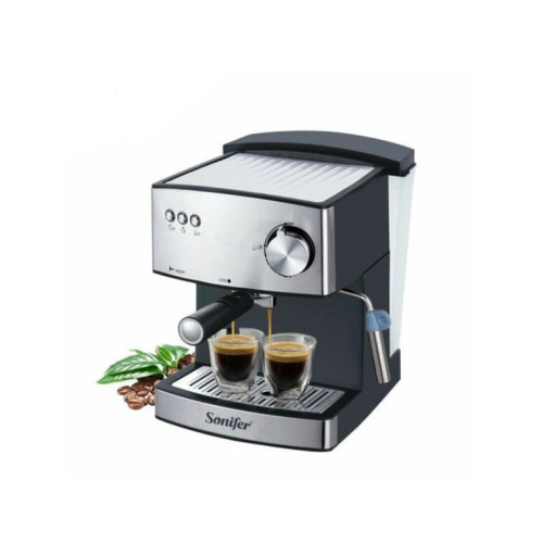 1.6 Litre Sonifer Electric Coffee Maker Machine, Silver Medium Each