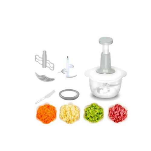 1.2L Manual Mini Hand Pull Chopper Food Processor,Grey. Medium EACH