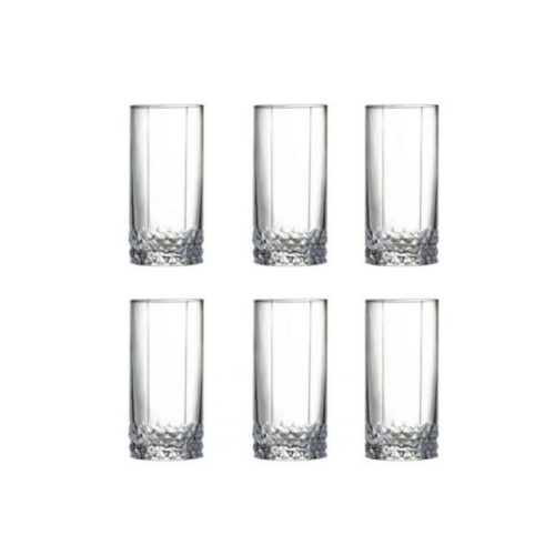 6 Piece Of Water/Juice Glasses/Tumblers-Colorless. Medium Each