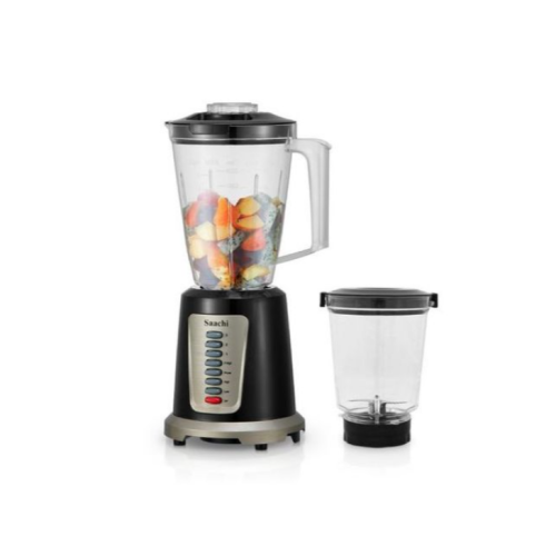 2 In 1 Blender/Grinder With Unbreakable Jars, 1.5Litre, Black Medium Each