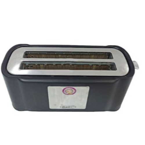 4 Slice Electric Bread Toaster -Black. Medium Each