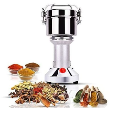 200g Electric Herb Grain Grinder Cereal Milling Flour Powder Machine,Silver. Medium Each