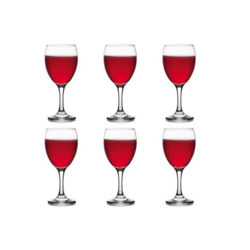 6 Pieces Of 300ml Juice, Wine Glasses-Colorless. Medium Each