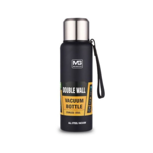 1500ml Portable Stainless Steel Vacuum Flask Cup Thermo Bottle-Black Medium Each