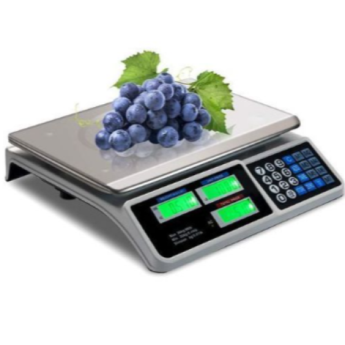 30kg Electronic Mini Digital Price Computing Weighing Scale LCD Display- White. Medium Each