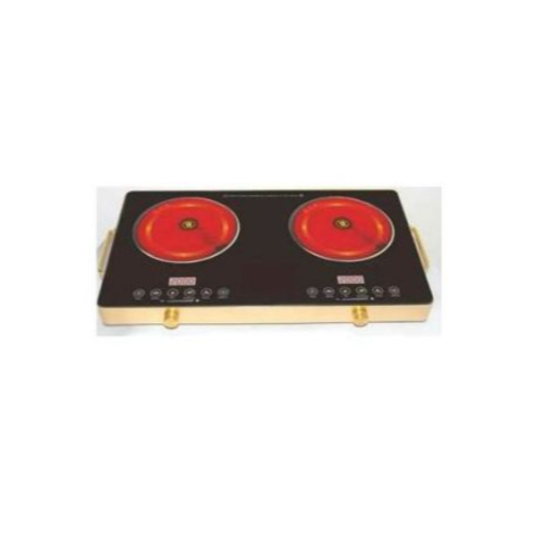 2 Burner Infrared Ceramic Induction Cooker Hot Plate Stove -Black Medium Each
