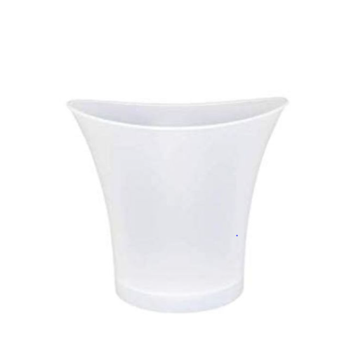 5L Led Ice Bucket Color Changing Plastic Champagne Wine Ice Bucket-White. Medium Each