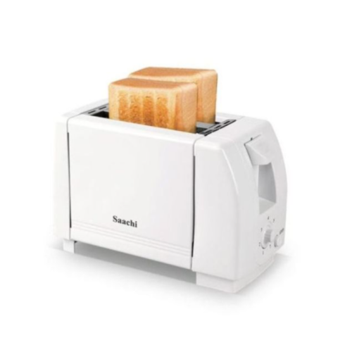 2 Slice Electric Bread Toaster - White. Medium Each