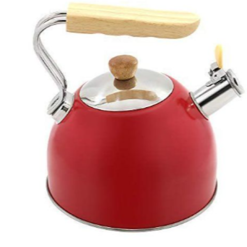 2.5 Litre Stovetop Teapot Stainless Steel Whistling Tea Kettle- Multi-colours. Medium Each