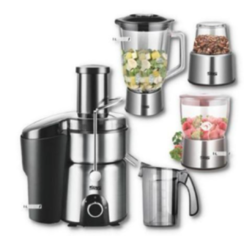 4 in1 Juicer Blender Extractor Mincer Food Processor -Silver. Medium Each